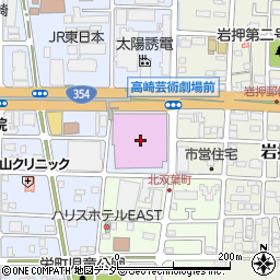 高崎芸術劇場周辺の地図