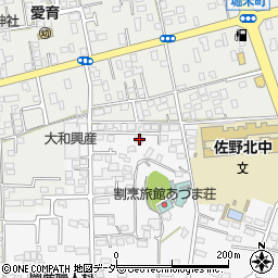 栃木県佐野市富岡町68-12周辺の地図