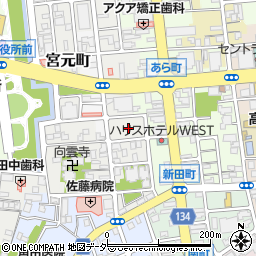 有限会社高崎ハイクリーナー　下横町本店周辺の地図