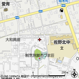 栃木県佐野市富岡町68-14周辺の地図