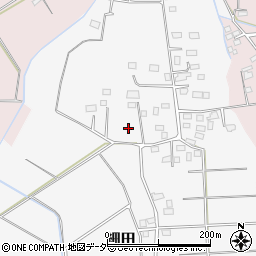 茨城県筑西市細田周辺の地図