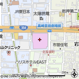 高崎芸術劇場 シアターカフェ&レストラン周辺の地図