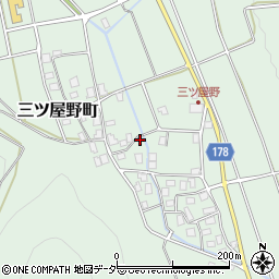 石川県白山市三ツ屋野町ロ145周辺の地図