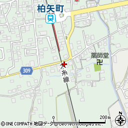長野県安曇野市穂高柏原846周辺の地図
