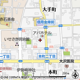 アパホテル伊勢崎駅南第１駐車場周辺の地図