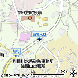 役場入口周辺の地図