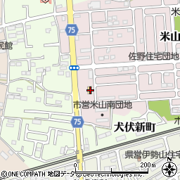 栃木県佐野市米山南町18周辺の地図