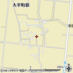 栃木県栃木市大平町新407周辺の地図