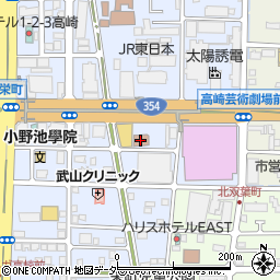日本年金機構高崎年金事務所周辺の地図
