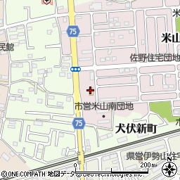 セブンイレブン佐野米山南町店周辺の地図