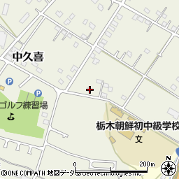 栃木県小山市中久喜1516-33周辺の地図