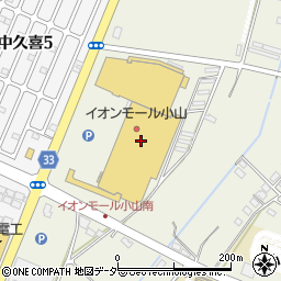 イオン小山店周辺の地図