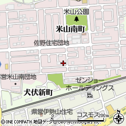 栃木県佐野市米山南町30周辺の地図