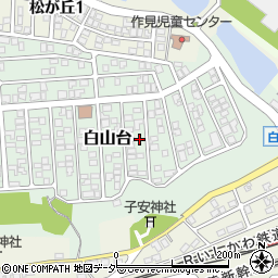 石川県加賀市白山台9-228周辺の地図