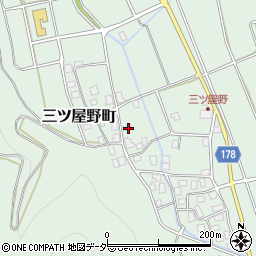 石川県白山市三ツ屋野町ロ206周辺の地図