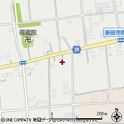 群馬県太田市新田市野井町2013周辺の地図