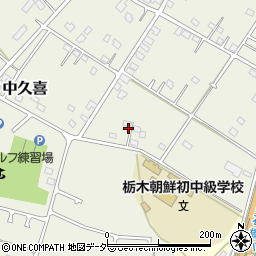 栃木県小山市中久喜1516周辺の地図