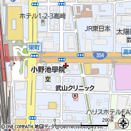 高崎ビューティモード専門学校周辺の地図