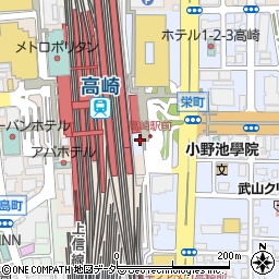 高崎警察署高崎駅東交番周辺の地図