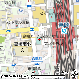 野村證券高崎支店周辺の地図