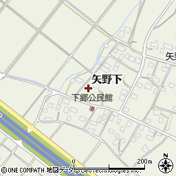 茨城県笠間市矢野下415周辺の地図