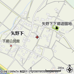 茨城県笠間市矢野下435周辺の地図