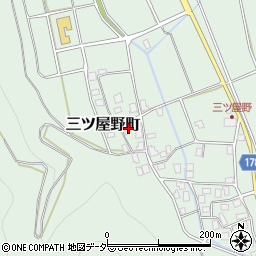 石川県白山市三ツ屋野町ホ228周辺の地図