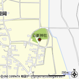 云峯神社周辺の地図