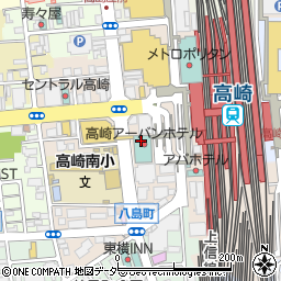 炭串焼厨房 はっかい串 高崎駅西口駅前店周辺の地図