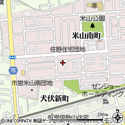栃木県佐野市米山南町30-37周辺の地図