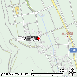 石川県白山市三ツ屋野町ホ227周辺の地図