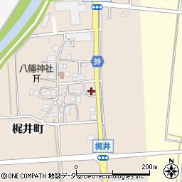 石川県加賀市梶井町（ヲ）周辺の地図