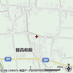 長野県安曇野市穂高柏原638-5周辺の地図