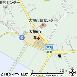 水戸市立大場小学校周辺の地図