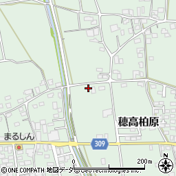 長野県安曇野市穂高柏原610周辺の地図