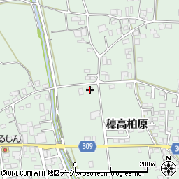 長野県安曇野市穂高柏原613周辺の地図