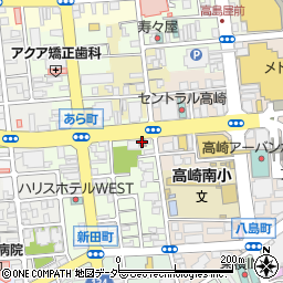 高崎駅前通郵便局周辺の地図