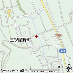 石川県白山市三ツ屋野町ロ203周辺の地図