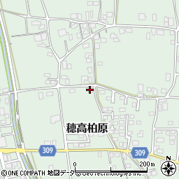 長野県安曇野市穂高柏原636周辺の地図