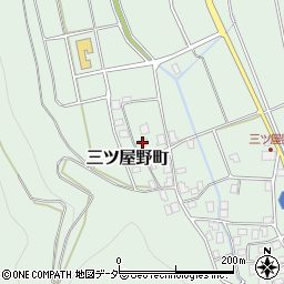 石川県白山市三ツ屋野町ホ周辺の地図