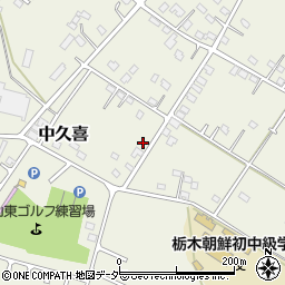 栃木県小山市中久喜1513周辺の地図