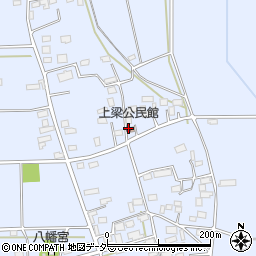上梁公民館周辺の地図