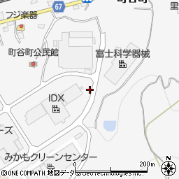 栃木県佐野市町谷町周辺の地図