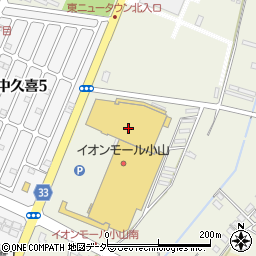 栃木県小山市中久喜1457周辺の地図
