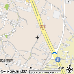 栃木県小山市立木1444-3周辺の地図