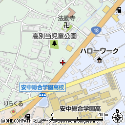 かっぱ寿司 安中店周辺の地図