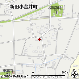 群馬県太田市新田小金井町1177-1周辺の地図