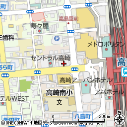 松屋 高崎駅前店周辺の地図