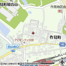 石川県加賀市作見町カ周辺の地図