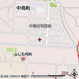群馬県高崎市中島町135-14周辺の地図